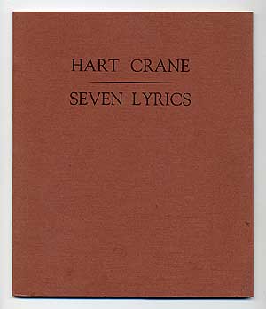 Item #100137 Seven Lyrics. Hart CRANE