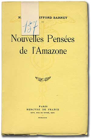 Item #100142 Nouvelles Pensées de l'Amazone. Natalie BARNEY.