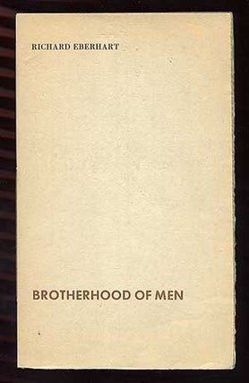 Item #100237 Brotherhood of Men. Richard EBERHART