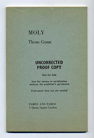 Item #102649 Moly. Thom GUNN.