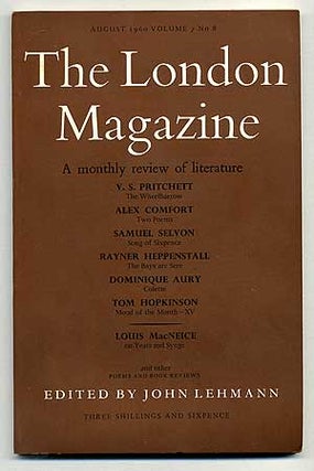Item #103043 The London Magazine, A Monthly Review of Literature, August 1960, Volume 7 , No 8....