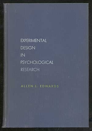 Item #103080 Experimental Design in Psychological Research. Allen L. EDWARDS.