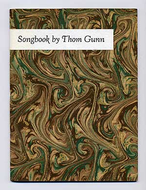 Item #105030 Songbook. Thom GUNN.