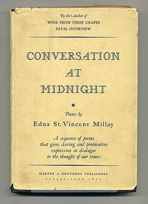 Item #105732 Conversation at Midnight. Edna St. Vincent MILLAY