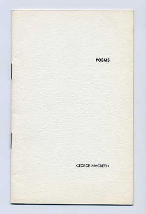 Poems. George MACBETH.