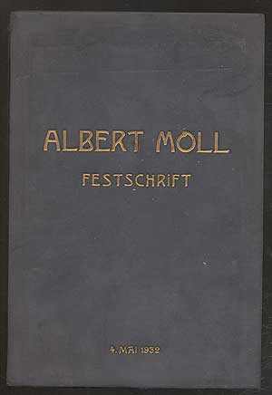 Item #106614 Festschrift zum 70 Geburtstage von Albert Moll