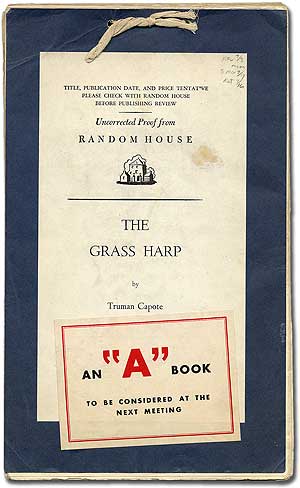Item #106712 The Grass Harp. Truman CAPOTE.
