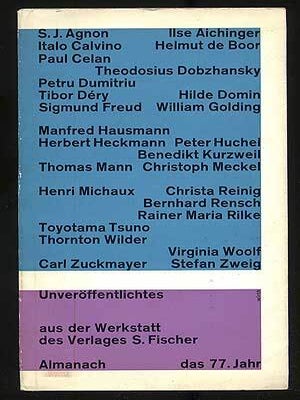 Item #107941 Almanach: Das Siebenundsiezigste Jahr. Sigmund FREUD, Virginia Woolf, Thornton...
