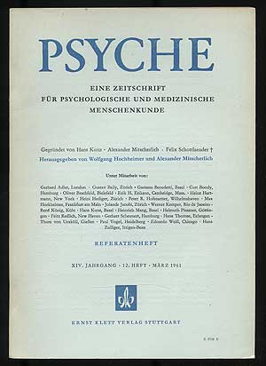 Item #108431 Psyche, Eine Zeitschrift fur Psychologische und Medizinische Menschenkunde: XIV...