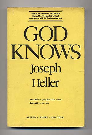 Item #108859 God Knows. Joseph HELLER.