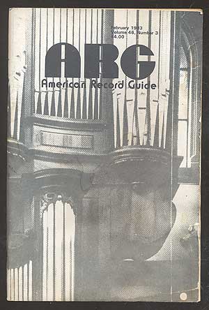 Item #108954 American Record Guide, February 1983, Vol. 46, No. 3. John CRONIN.