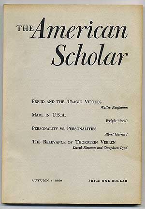 Item #109901 The American Scholar, A Quarterly for the Independent Thinker: Autumn, 1960