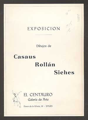 Item #110039 Exposicion: Dibujos de Casaus, Rollan, Siches, Del 12 al 24 de Julio 1975