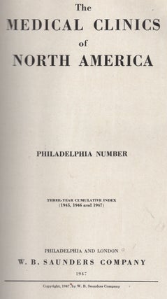 The Medical Clinics of North America: Philadelphia Number