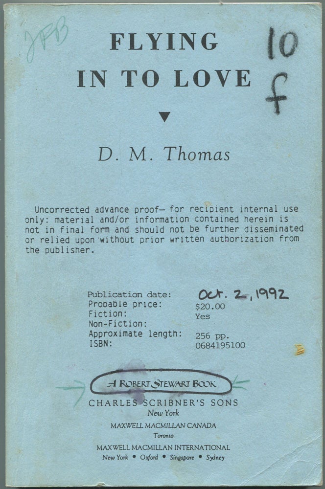 Item #111227 Flying in to Love. D. M. THOMAS.