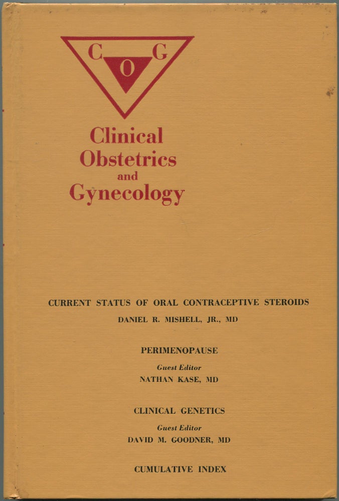 Item #111732 Clinical Obstetrics and Gynecology: December 1976, Vol. 19, No. 4. Howard J. OSOFSKY, George Schaefer.