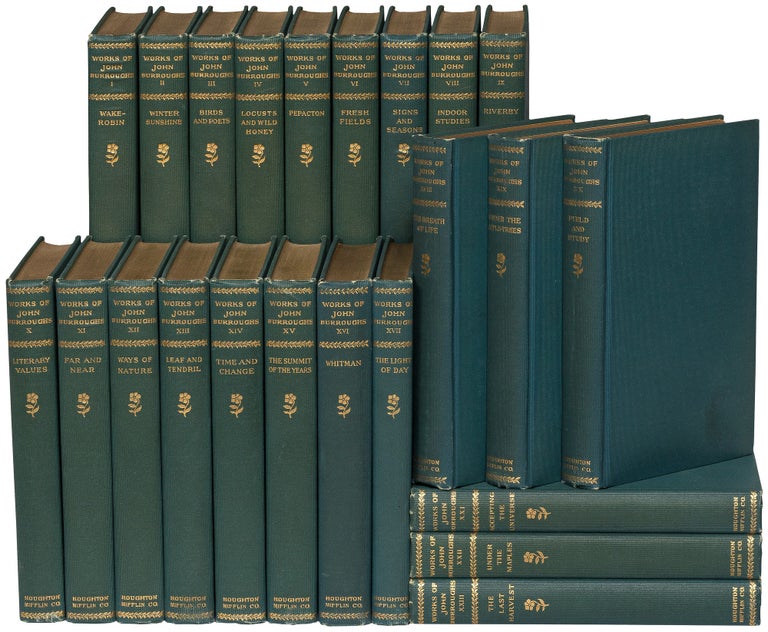 Item #113280 The Writings of John Burroughs: 23 Volumes. John BURROUGHS.