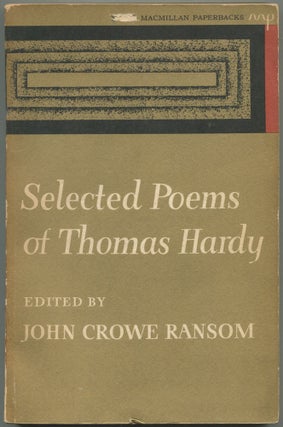 Item #113446 Selected Poems of Thomas Hardy. Thomas HARDY