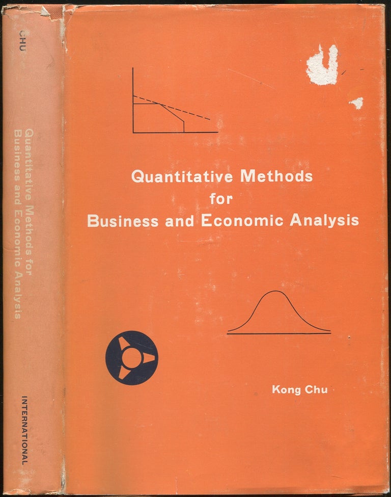 Item #116505 Quantitative Methods for Business and Economic Analysis. Kong CHU.