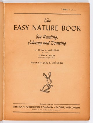 The Easy Nature Book: For Reading, Coloring and Drawing