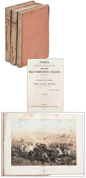Item #129302 Storia politico-militare della guerra dell' indipendenza italiana (1859-1860), Three Volume Set. Pier Carlo BOGGIO.