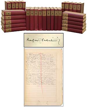 Item #132285 The Writings of Rafael Sabatini (Volumes 1-29). Rafael SABATINI.