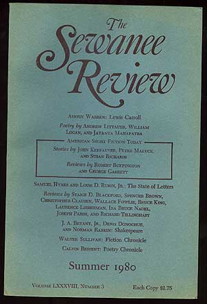 Item #132348 The Sewanee Review – Summer, 1980. George CORE.