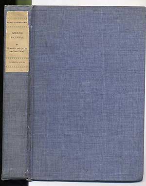Item #132358 Bibliotheque des Chefs-D'Oeuvre du Roman Contemporain, Germinie Lacerteux. Edmond...