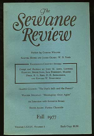 Item #132785 The Sewanee Review – Fall, 1977. George CORE.