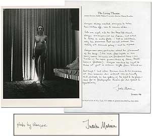 Item #133703 Nude Photograph of Judith Malina. WEEGEE.
