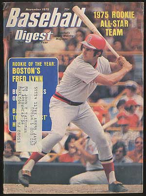 Item #140681 Baseball Digest. November, 1975. John KUENSTER, George Vass, Fred Lynn