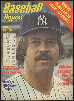 Item #140778 Baseball Digest. April, 1975 Annual Player Facts Issue. John KUENSTER, George Vass