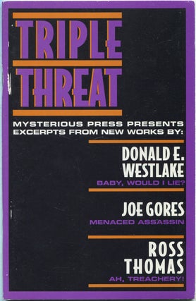 Item #140959 (Advance Excerpt): Triple Threat: Mysterious Press Presents Excerpts from New Works...