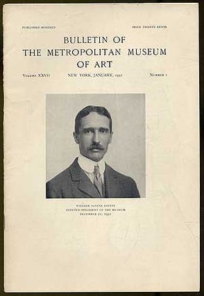 Item #142713 Bulletin of the Metropolitan Museum of Art: Volume XXVII, Number 1, January 1932
