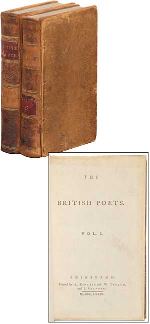 Item #149503 The British Poets (Volumes 1 & 2): Paradise Lost; Paradise Regain'd, Samson Agonistes, and Comus, A Mask. John MILTON.