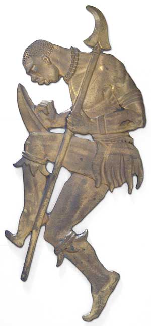 Item #15386 Bronze African figure