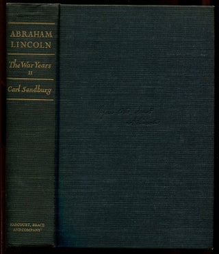 Item #159527 Abraham Lincoln: The War Years, Volume Two [only]. Carl SANDBURG