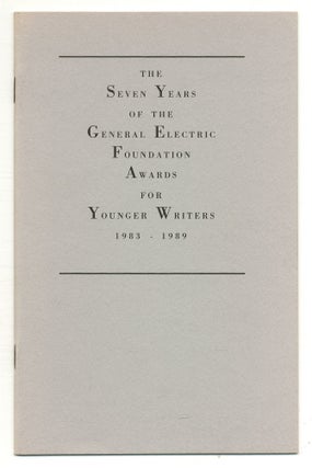 Item #162528 The Seven Years of the General Electric Foundation Awards for Younger Writers...