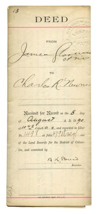 Item #1688 Signed Document. Blanche K. BRUCE