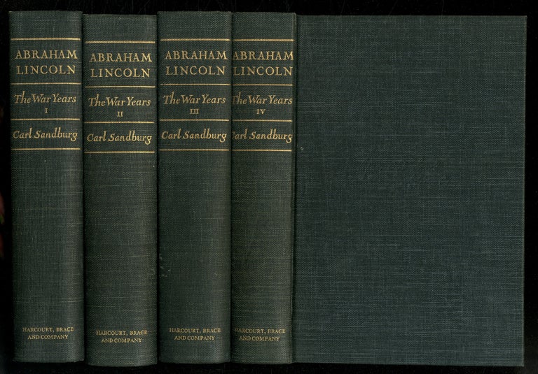 Item #176392 Abraham Lincoln: The War Years, Volumes One to Four. Carl SANDBURG.