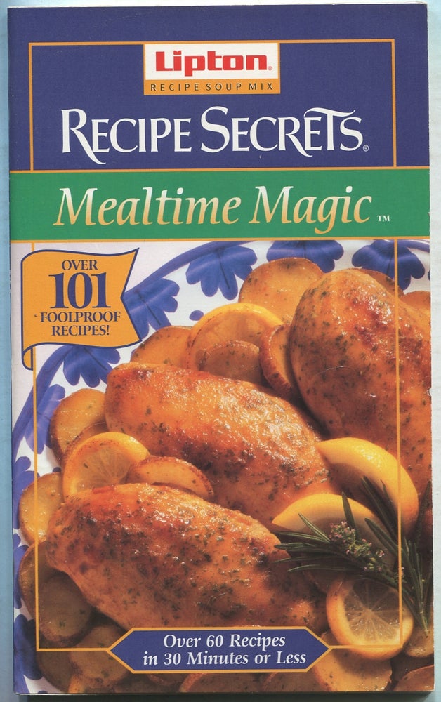 Item #178033 Lipton Recipe Soup Mix: Recipe Secrets, Mealtime Magic