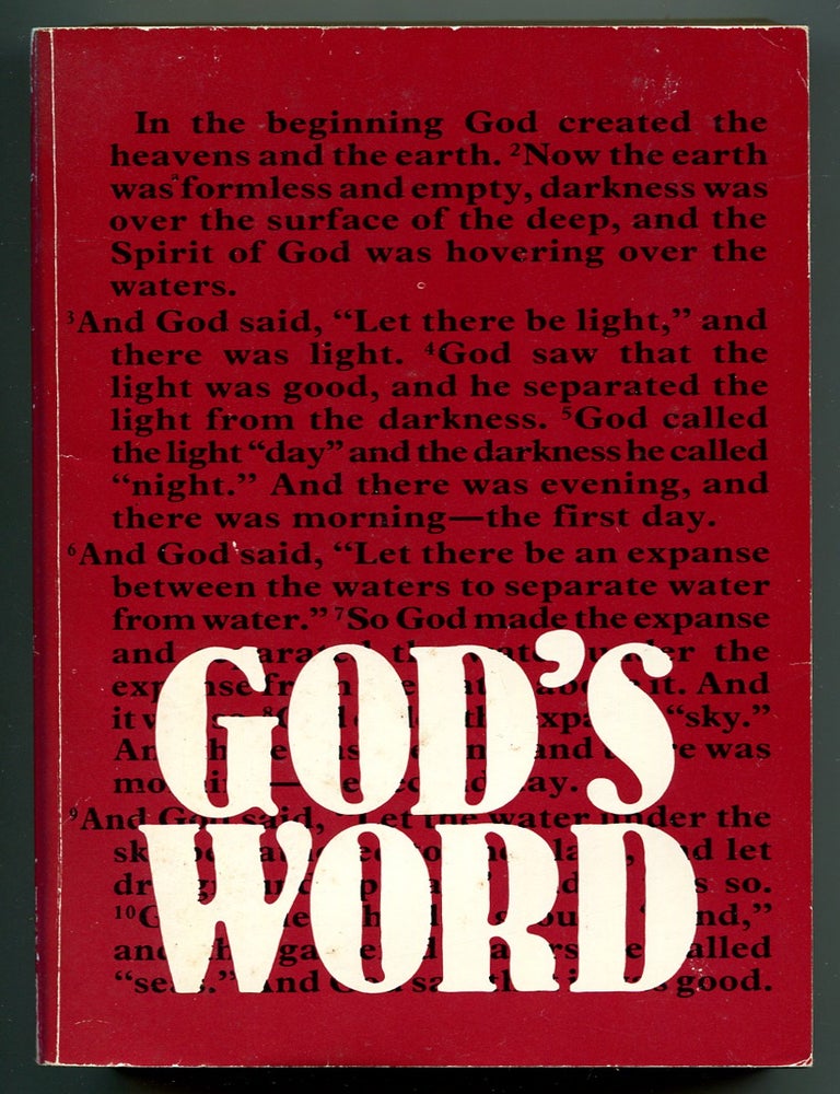 Item #179402 The Holy Bible: New International Version (Cover title: God's Word)