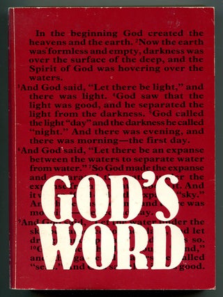 Item #179402 The Holy Bible: New International Version (Cover title: God's Word