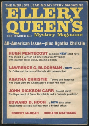 Item #180873 September 1970: Ellery Queen's Mystery Magazine. Ellery QUEEN, Lawrence G. Blochman...