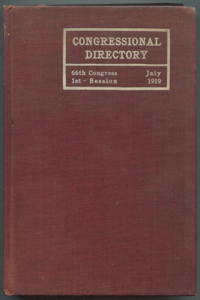 Item #191323 Official Congressional Directory for Use of the U.S. Congress 66th Congress, 1st...