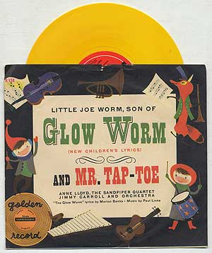 Item #192140 [Vinyl Record]: Little Joe Worm, Son of Glow Worm and Mr. Tap-Toe: Golden Records, 78 RPM (7 Inch in the Sleeve)