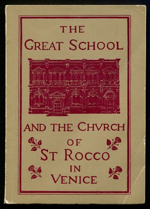 Item #192725 The Great School and the Church of St Rocco in Venice
