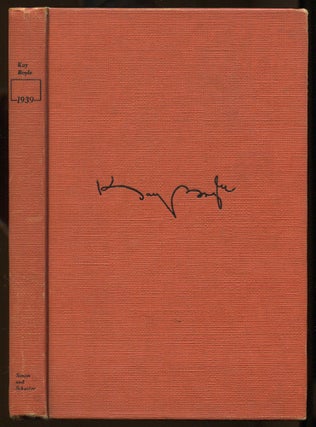 Item #203481 1939: A Novel. Kay BOYLE
