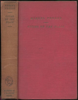 Item #215767 Cities of the Plain (Remembrance of Things Past, Part Five). Marcel PROUST