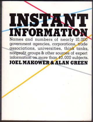 Item #221991 Instant Information (Names and numbers of nearly 10,000 government agencies,...